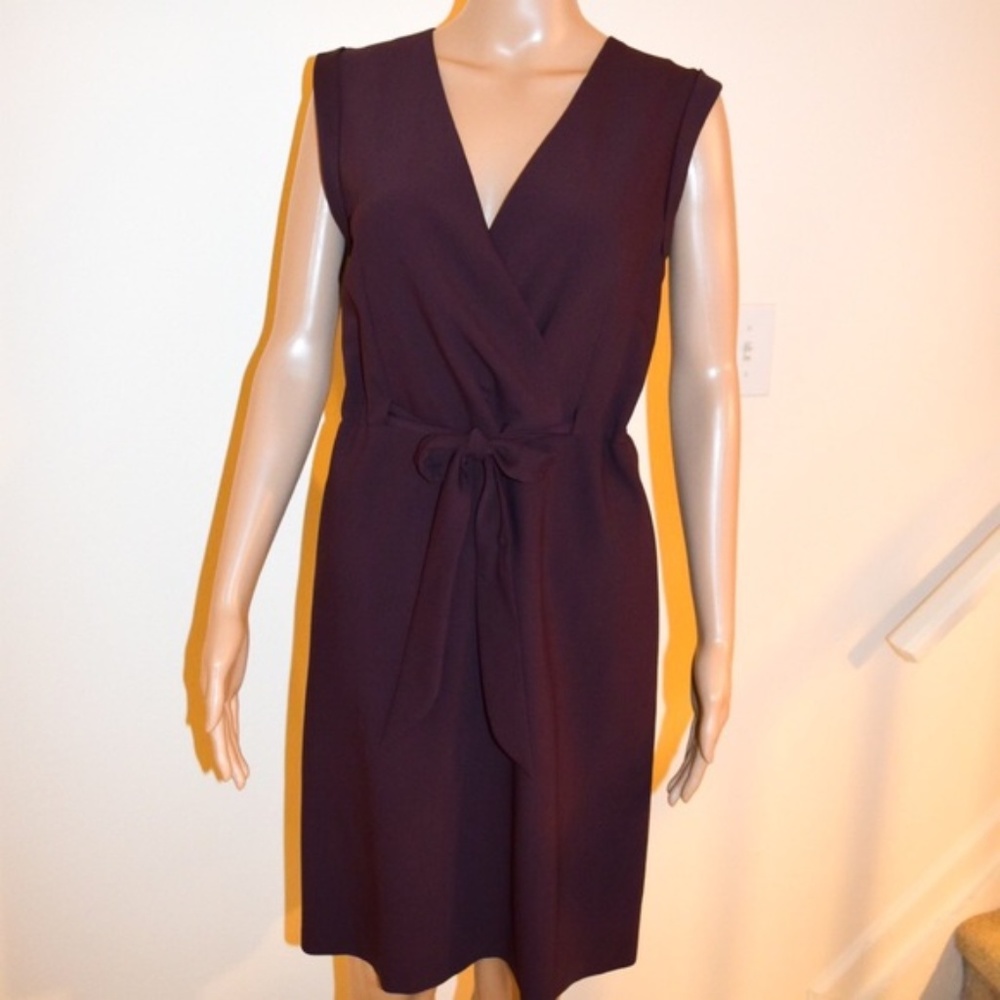 Theory Plum Wrap Dress